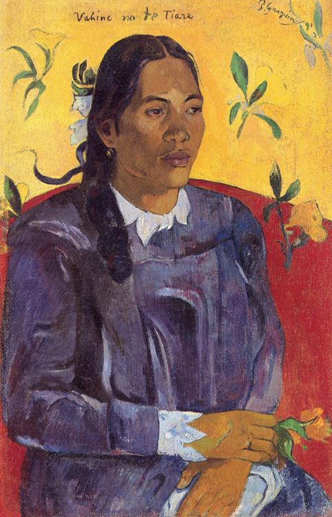 Paul Gauguin Woman with a Flower (nn03)